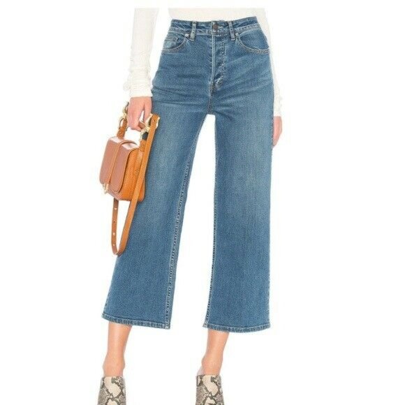 Free People Denim - Free People Wales High Rise Wide Leg Crop Jean 26